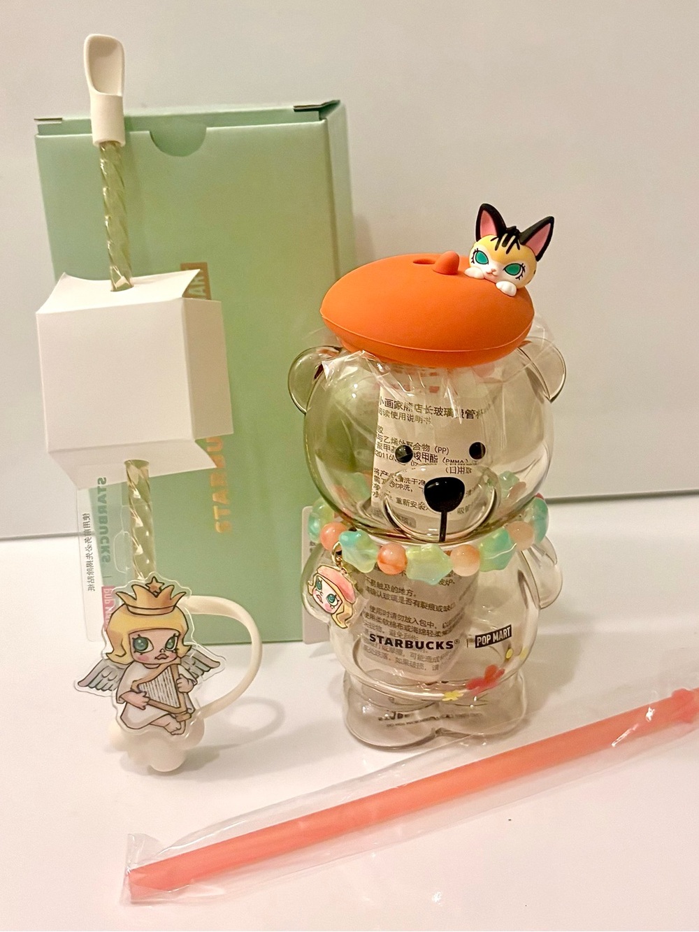 [Bundle] Starbucks × MOLLY Angel 2026 Asia Exclusive– Bearista Cup + Straw Spoon